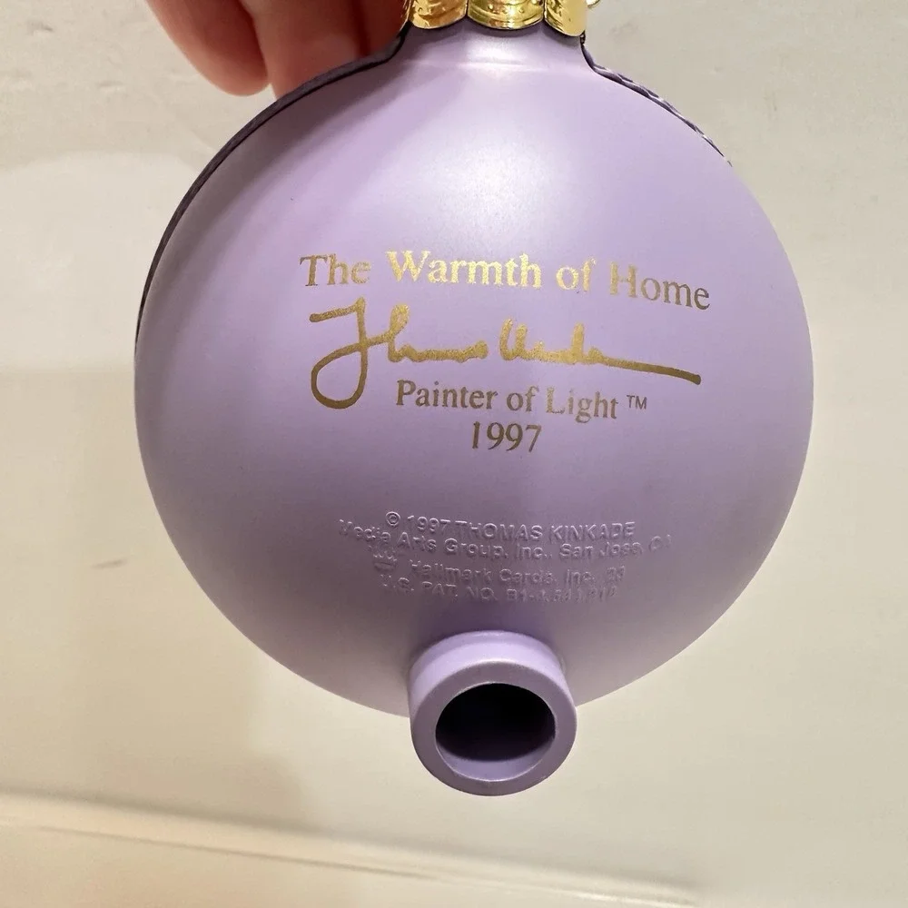Hallmark Keepsake Christmas Ornament - The Warmth of Home - Thomas Kinkade‎ 1997